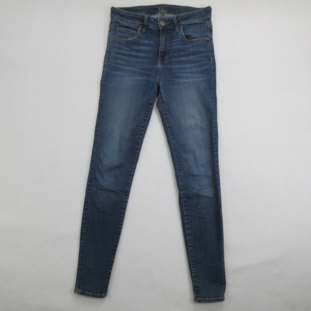 KUT from the Kloth Womens Jeans Size 2L Blue High Rise Skinny Stretch